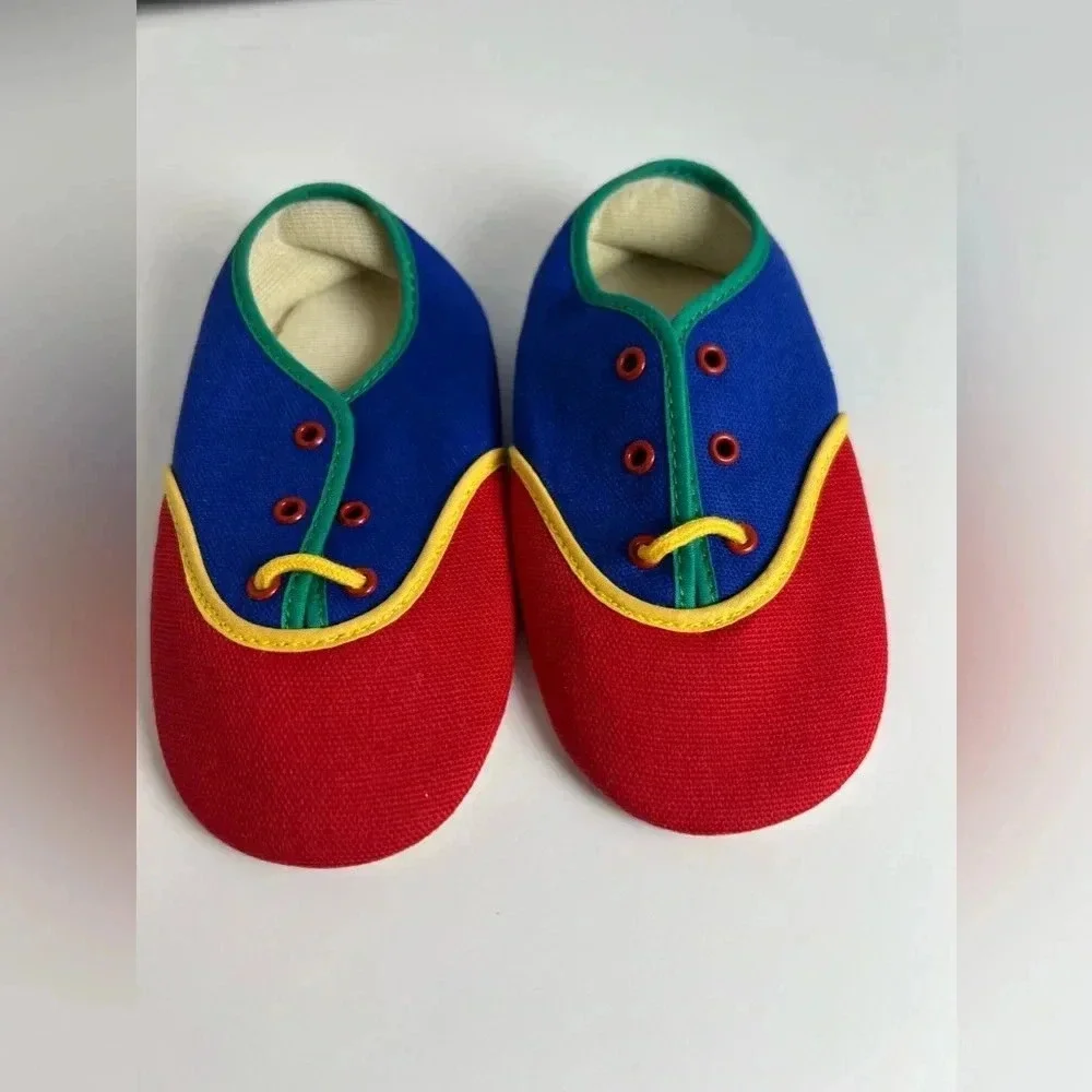 Vintage Playskool Crib Shoes Red, Blue, Green, Yellow